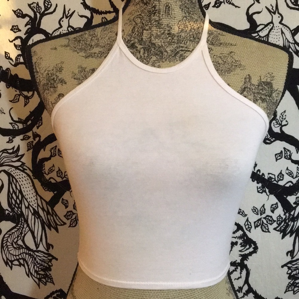 White crop halter